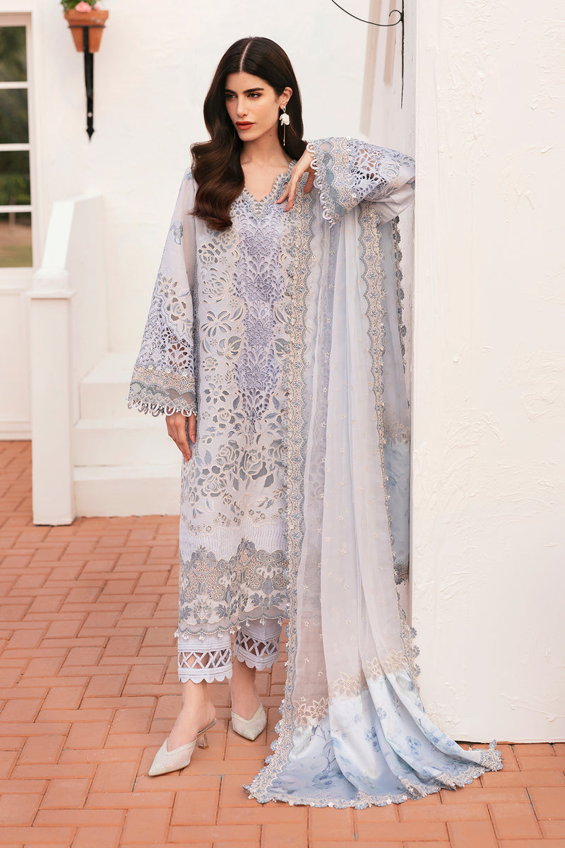 Baroque | Eid Lawn 25 | EL-D02 XS Off White Lawn