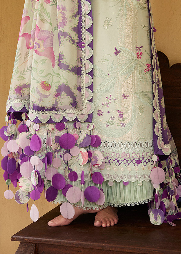 Suffuse | Eid Lawn 25 | LARA L Mint Green Organza