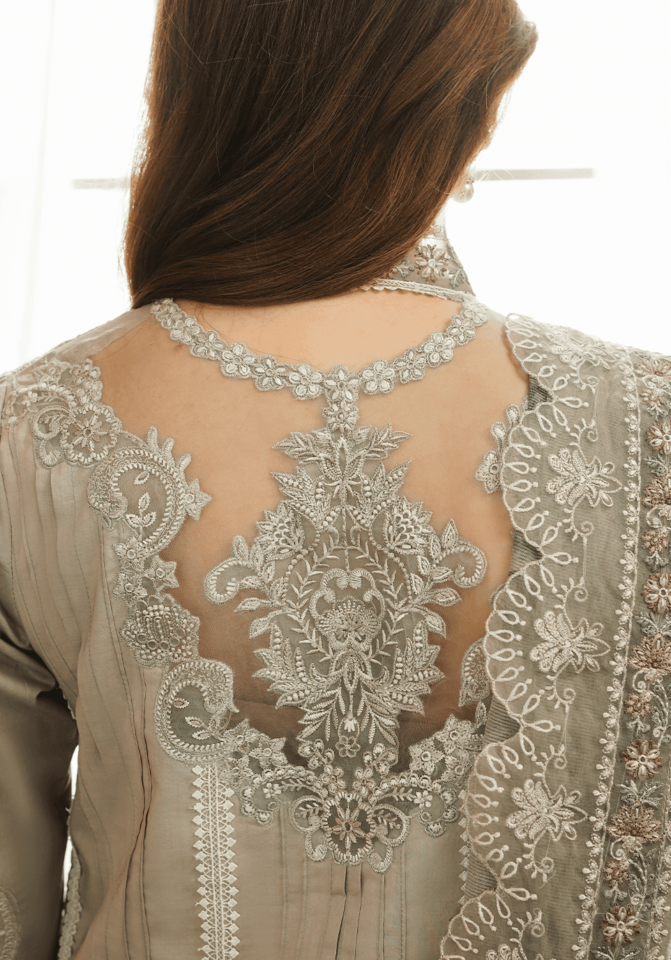Zarqash | Tresor Luxury Lawn 24 | ZQT 002 ROSEMARY - Pakistani Designer Dress - by Zarqash | Type: Luxury - 100% Original at Saira Sultan