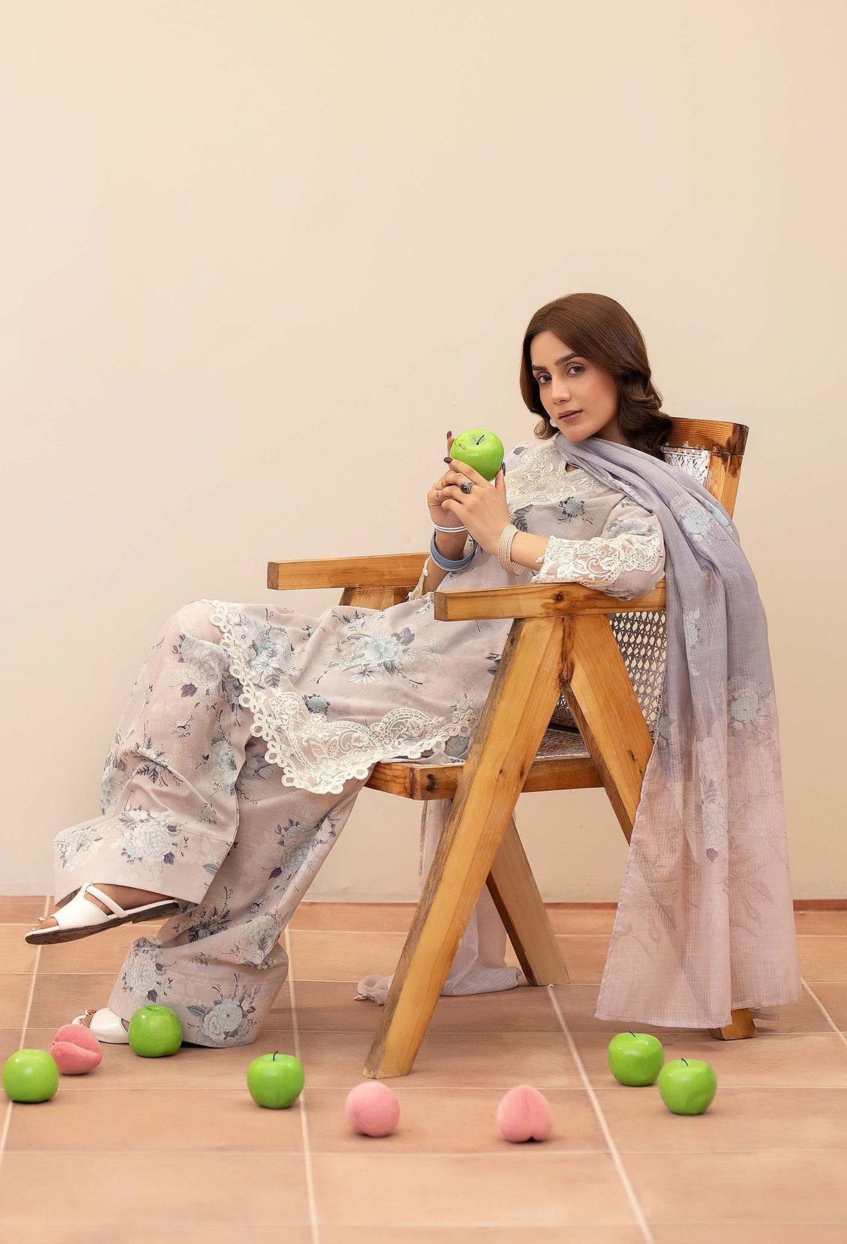 Adans Libas | Prints Eid Edit | 26666 L Lilac Gray Lawn