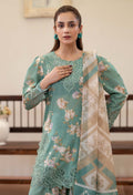 Adans Libas | Prints Eid Edit | 26679 L Aqua Lawn