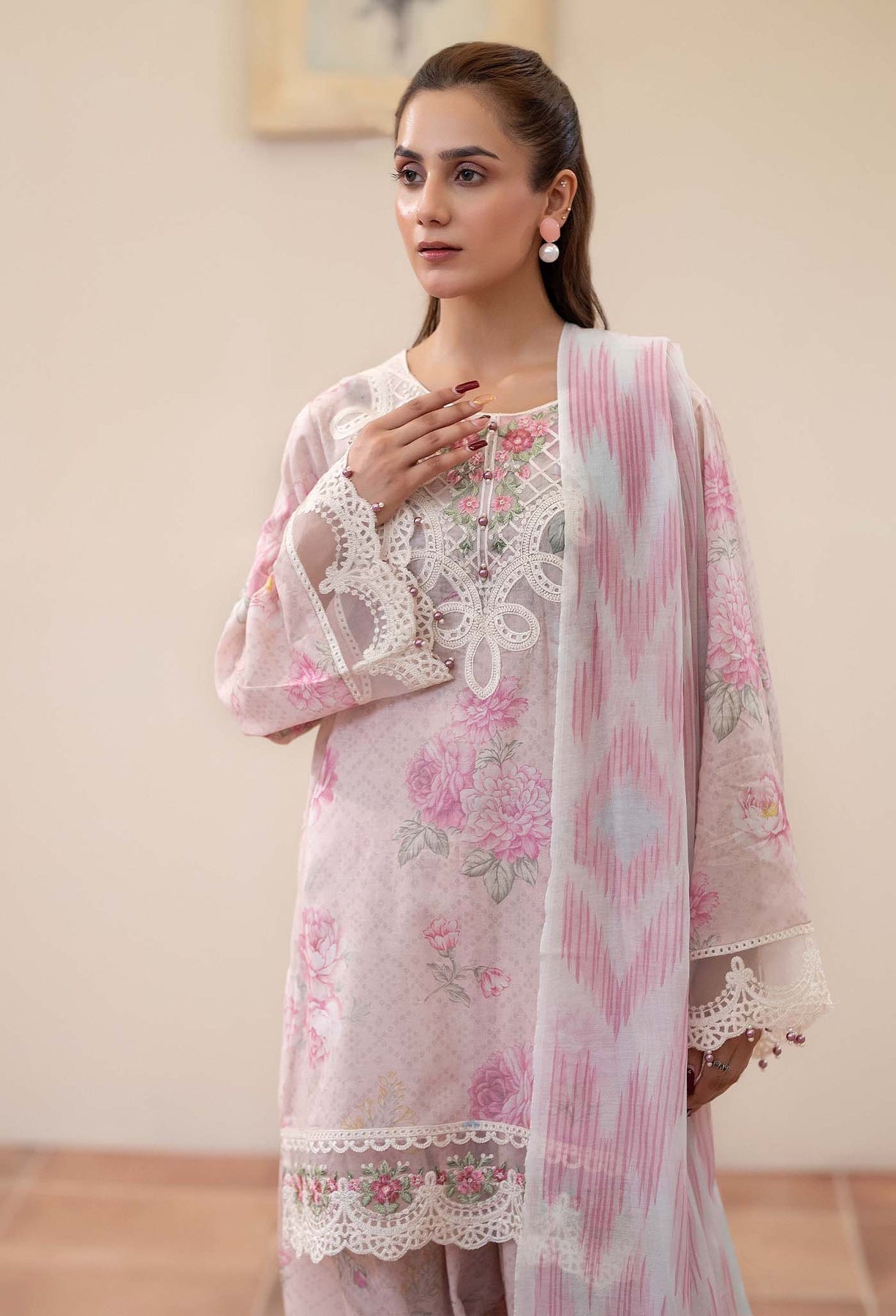 Adans Libas | Prints Eid Edit | 26681 L Lilac Lawn