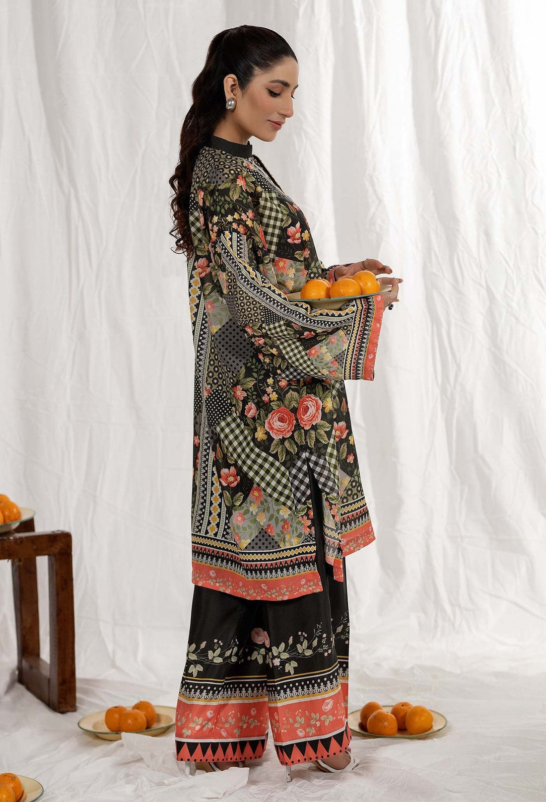 Adans Libas | Co Ords Sets | Co-Ord 1 XS Black Lawn