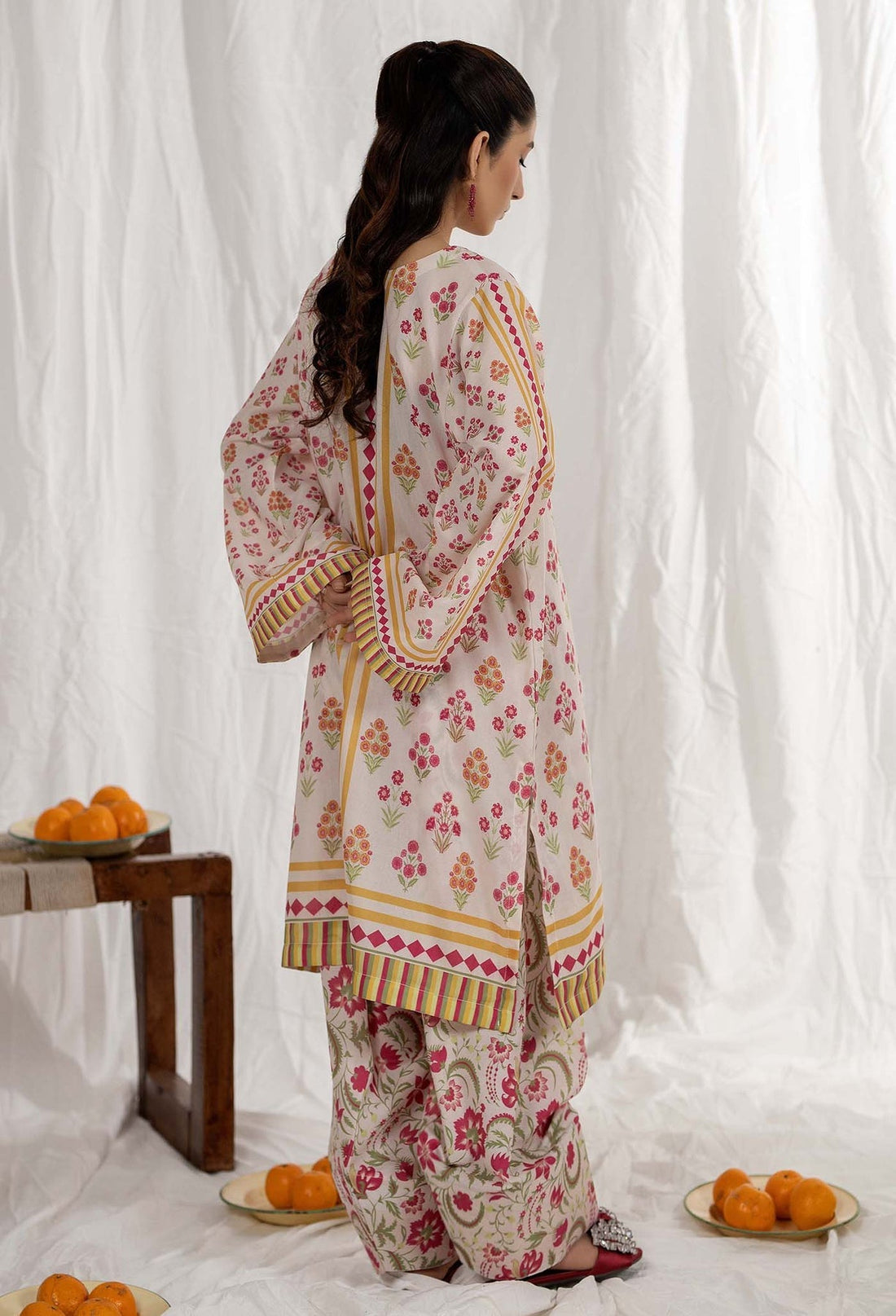 Adans Libas | Co Ords Sets | Co-Ord 3 XS Off White Lawn