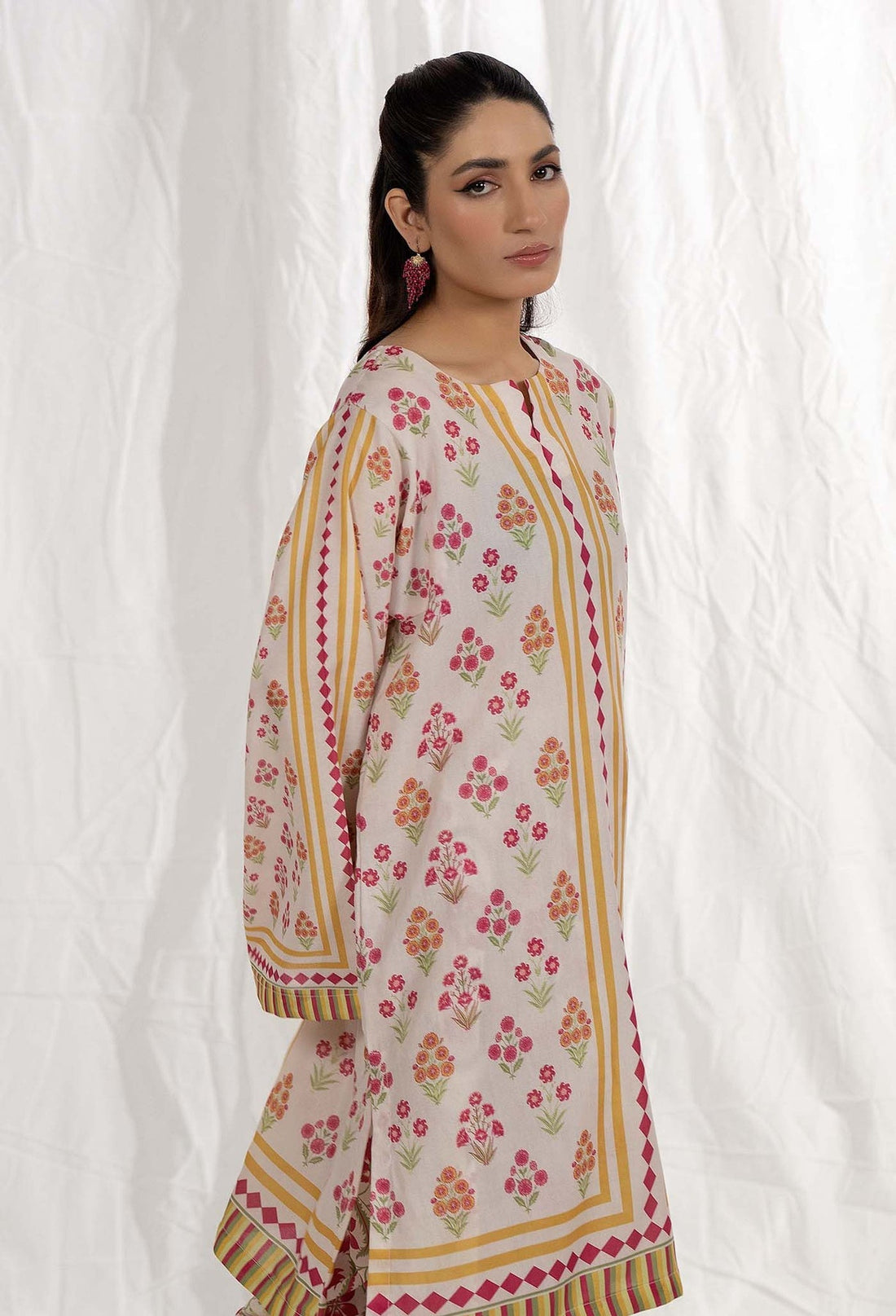 Adans Libas | Co Ords Sets | Co-Ord 3 XS Off White Lawn