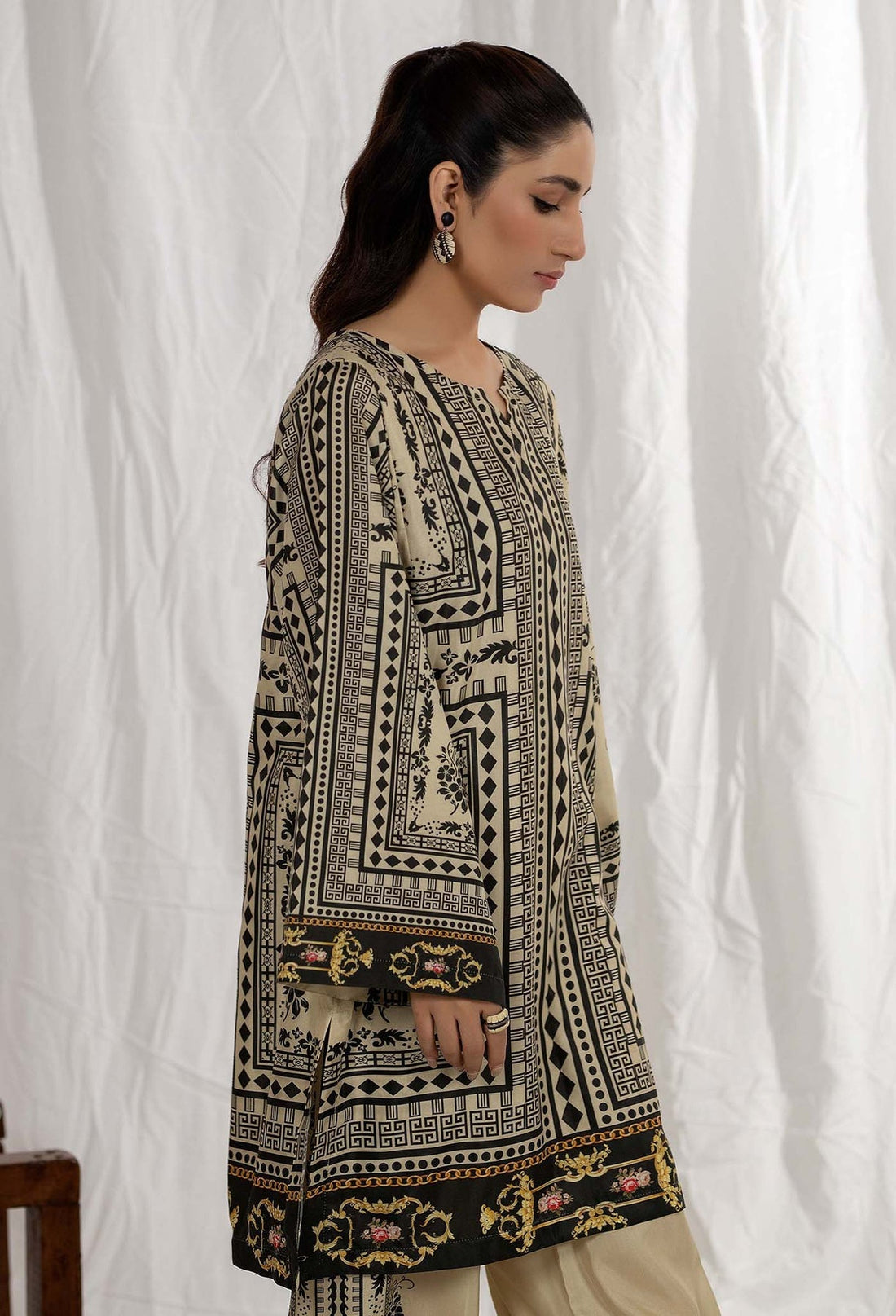 Adans Libas | Co Ords Sets | Co-Ord 4 XS Coral Gold Lawn