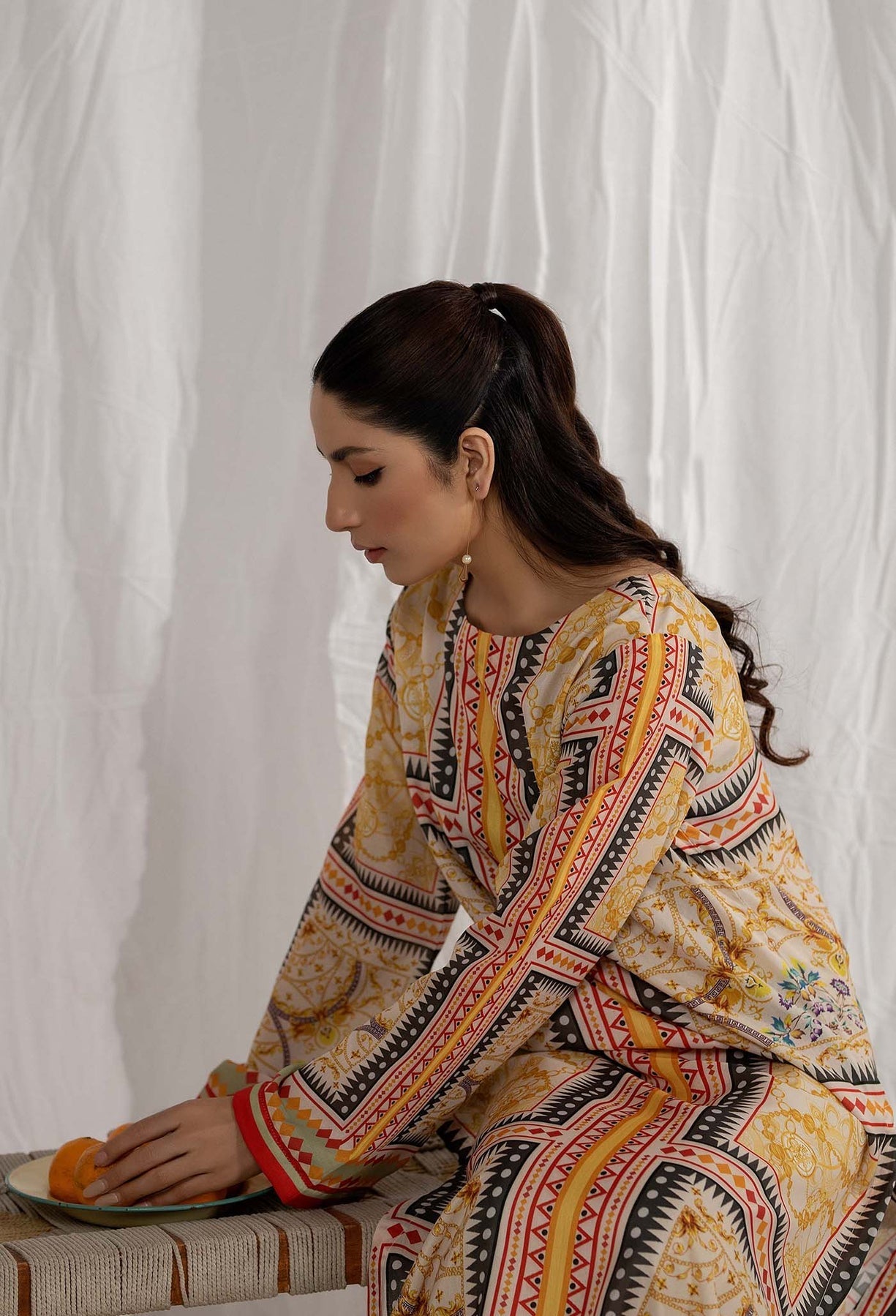 Adans Libas | Co Ords Sets | Co-Ord 5 L Multi Lawn