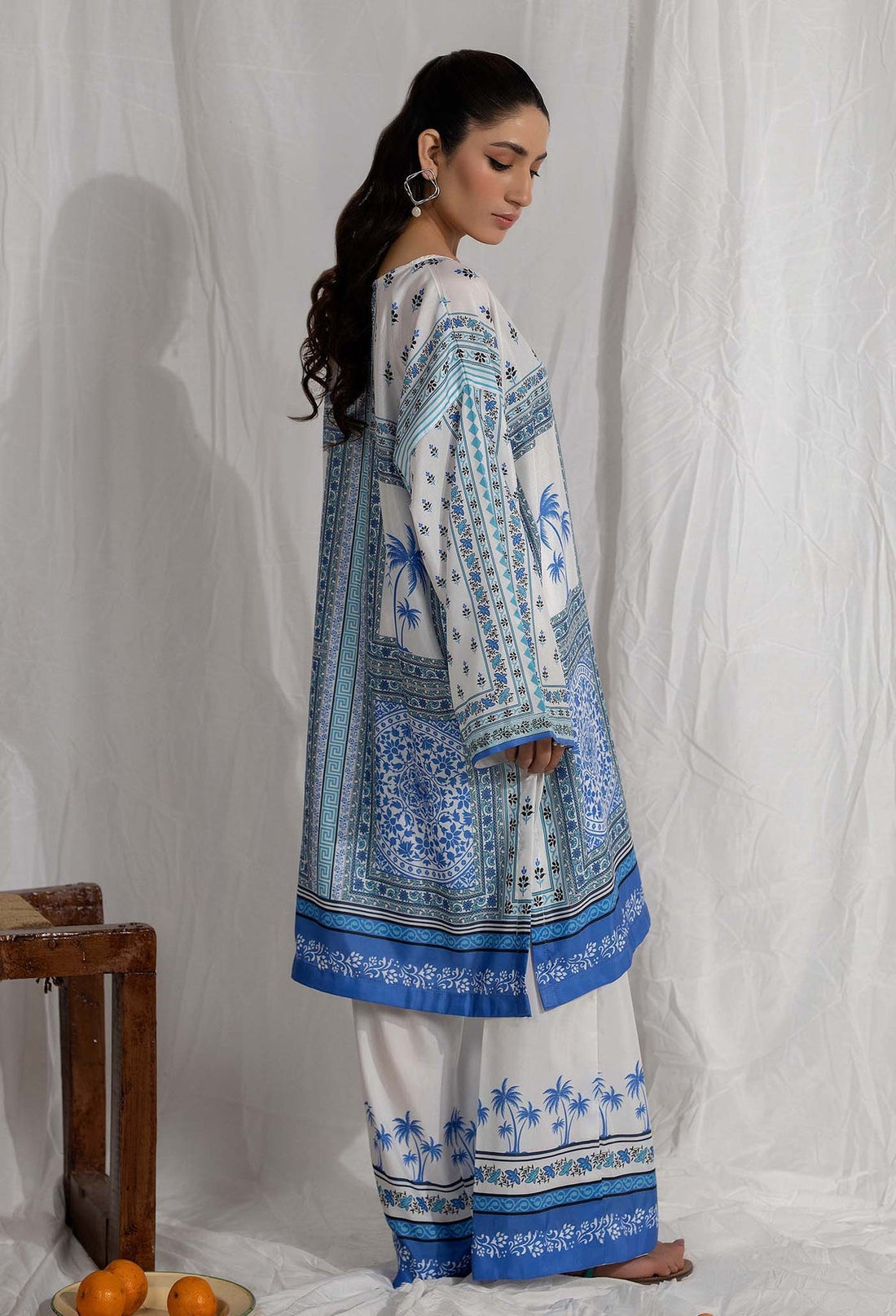 Adans Libas | Co Ords Sets | Co-Ord 7 XS White Lawn