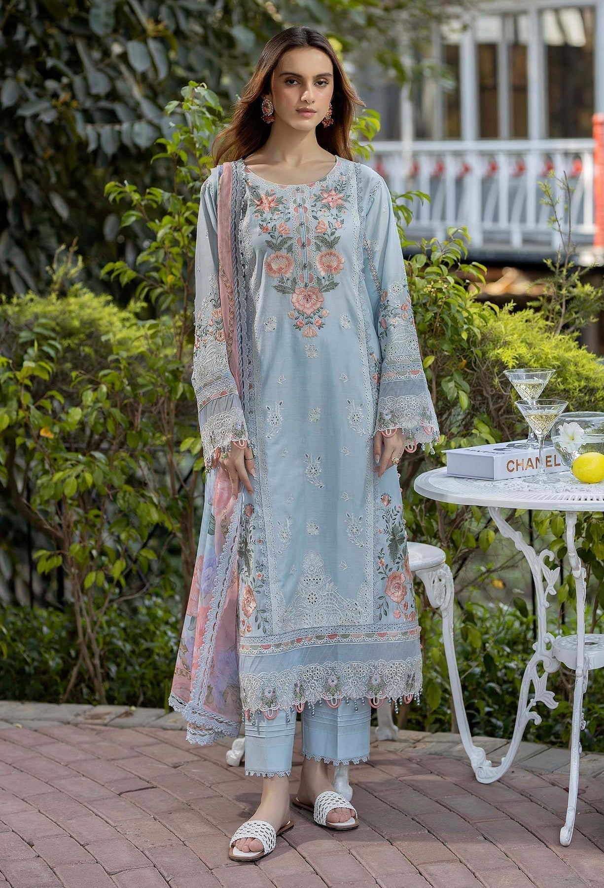Adans Libas | Gardenia Lawn 25 | GARDENIA 2628 XS Light Blue Lawn