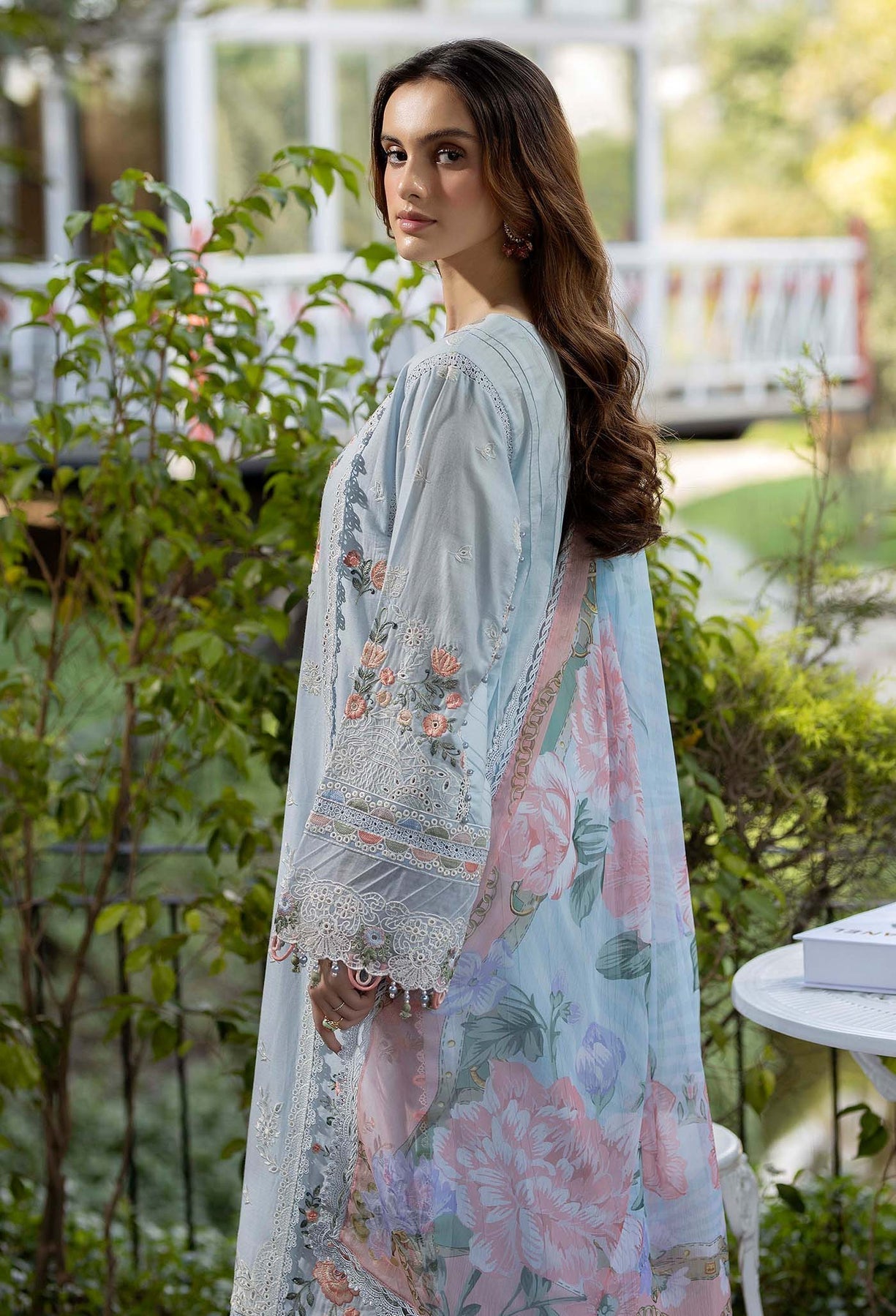 Adans Libas | Gardenia Lawn 25 | GARDENIA 2628 S Light Blue Lawn