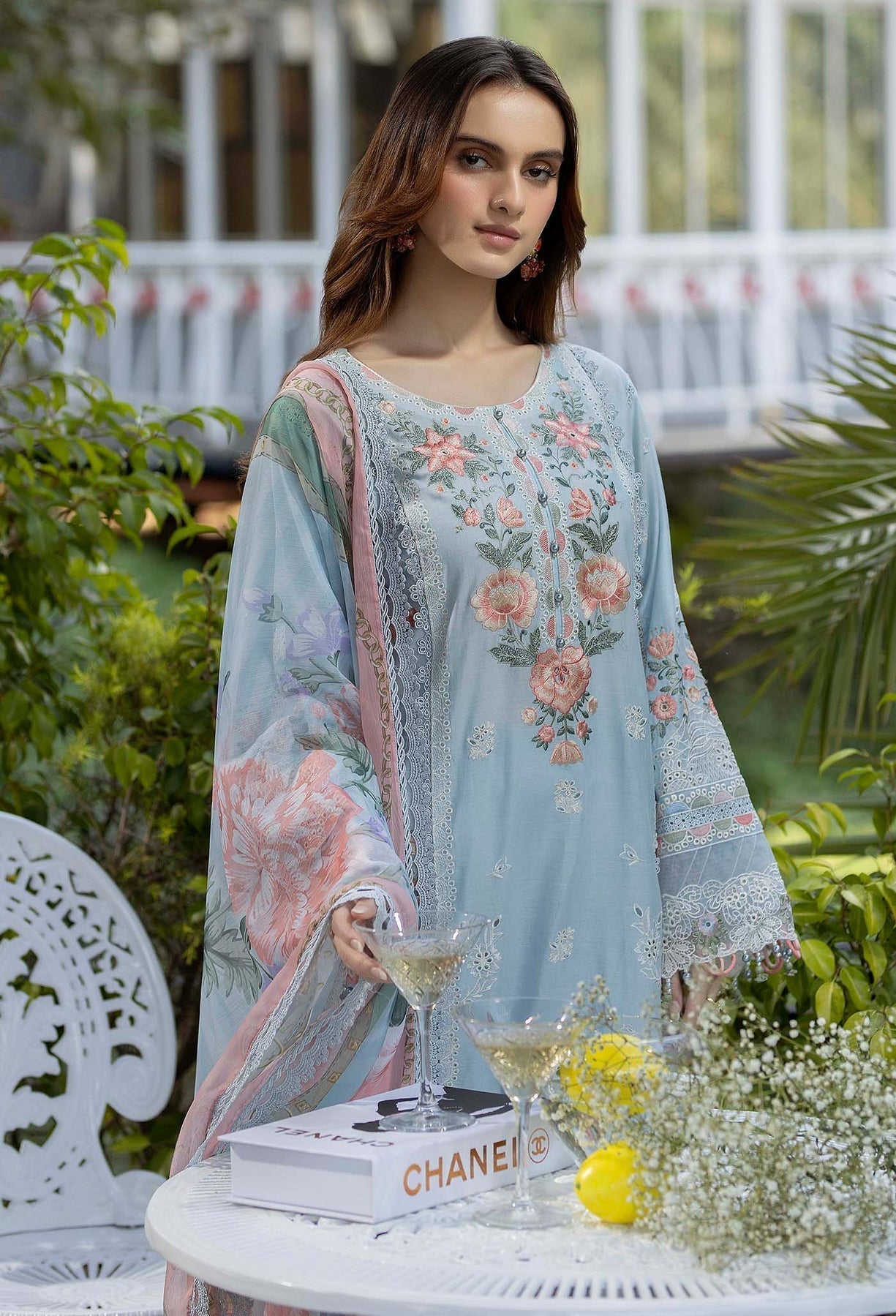 Adans Libas | Gardenia Lawn 25 | GARDENIA 2628 L Light Blue Lawn