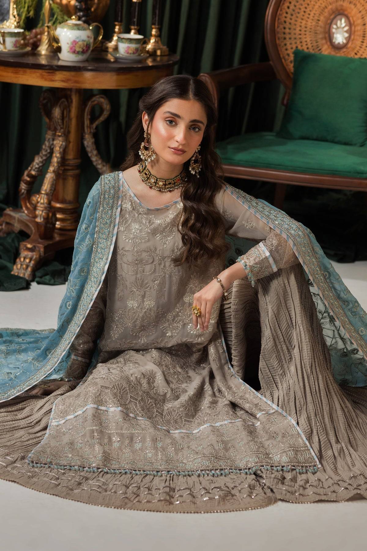 House of Nawab | Gul Mira Formals | EBNAAH - Pakistani Designer Dress - by House of Nawab | Type: Ladies Clothes - 100% Original at Saira Sultan