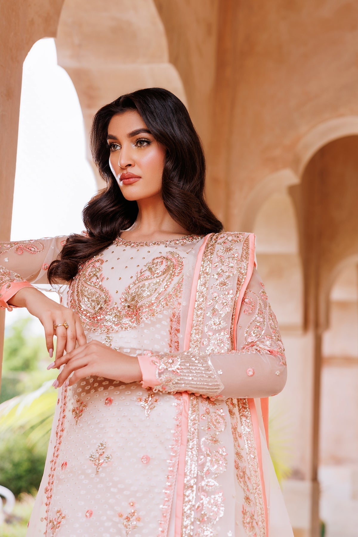 Mina Kashif | Shahbano Luxury Pret 24 | Mirhana - Pakistani Designer Dress - by Mina Kashif | Type: Luxury - 100% Original at Saira Sultan