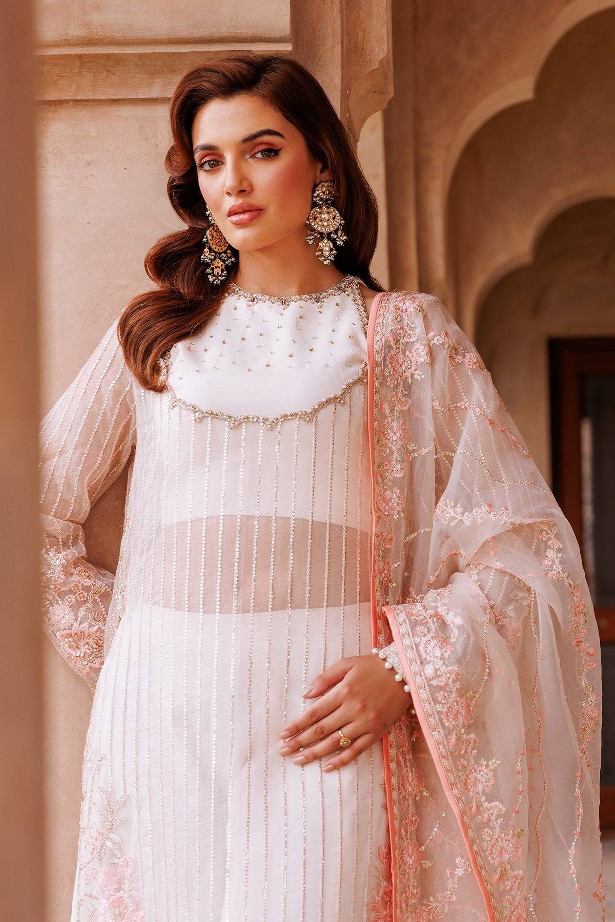 Mina Kashif | Shahbano Luxury Pret 24 | Faith - Pakistani Designer Dress - by Mina Kashif | Type: Luxury - 100% Original at Saira Sultan