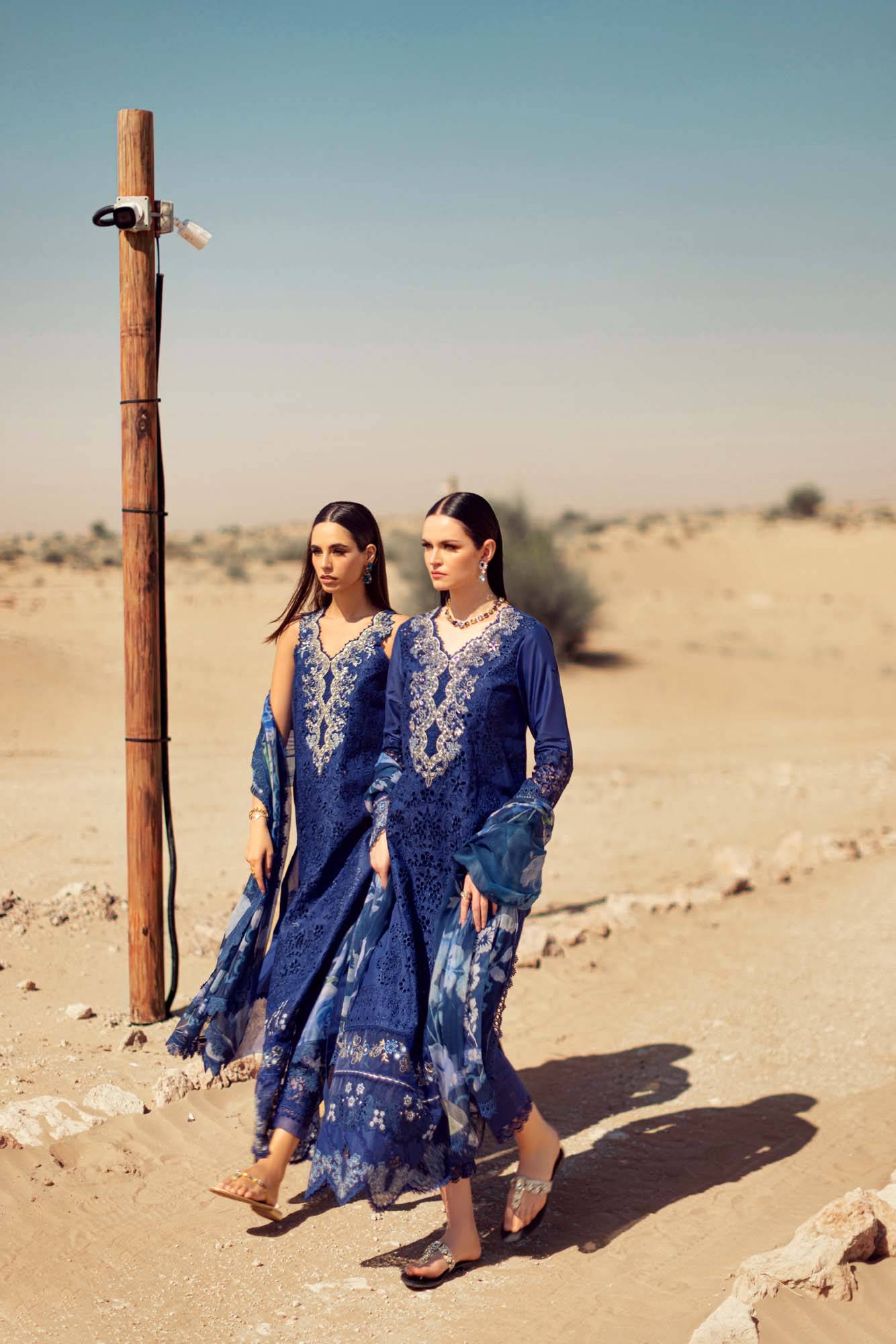 Noor By Saadia Asad | Eid Handwork Laserkari Lawn 24 | D12 - Pakistani Designer Dress - by Noor by Saadia Asad | Type: Luxury - 100% Original at Saira Sultan