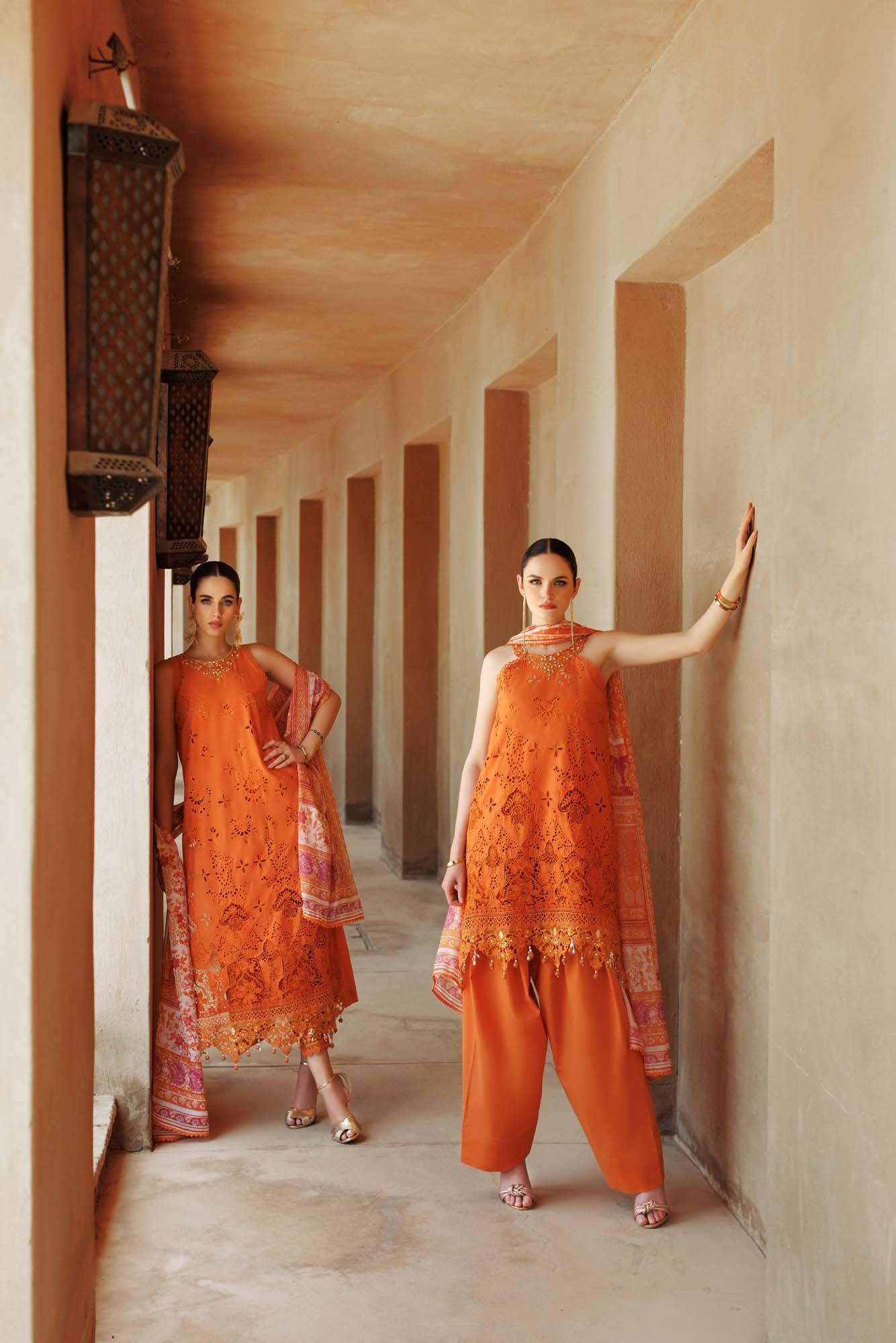 Noor By Saadia Asad | Eid Handwork Laserkari Lawn 24 | D11 - Pakistani Designer Dress - by Noor by Saadia Asad | Type: Luxury - 100% Original at Saira Sultan