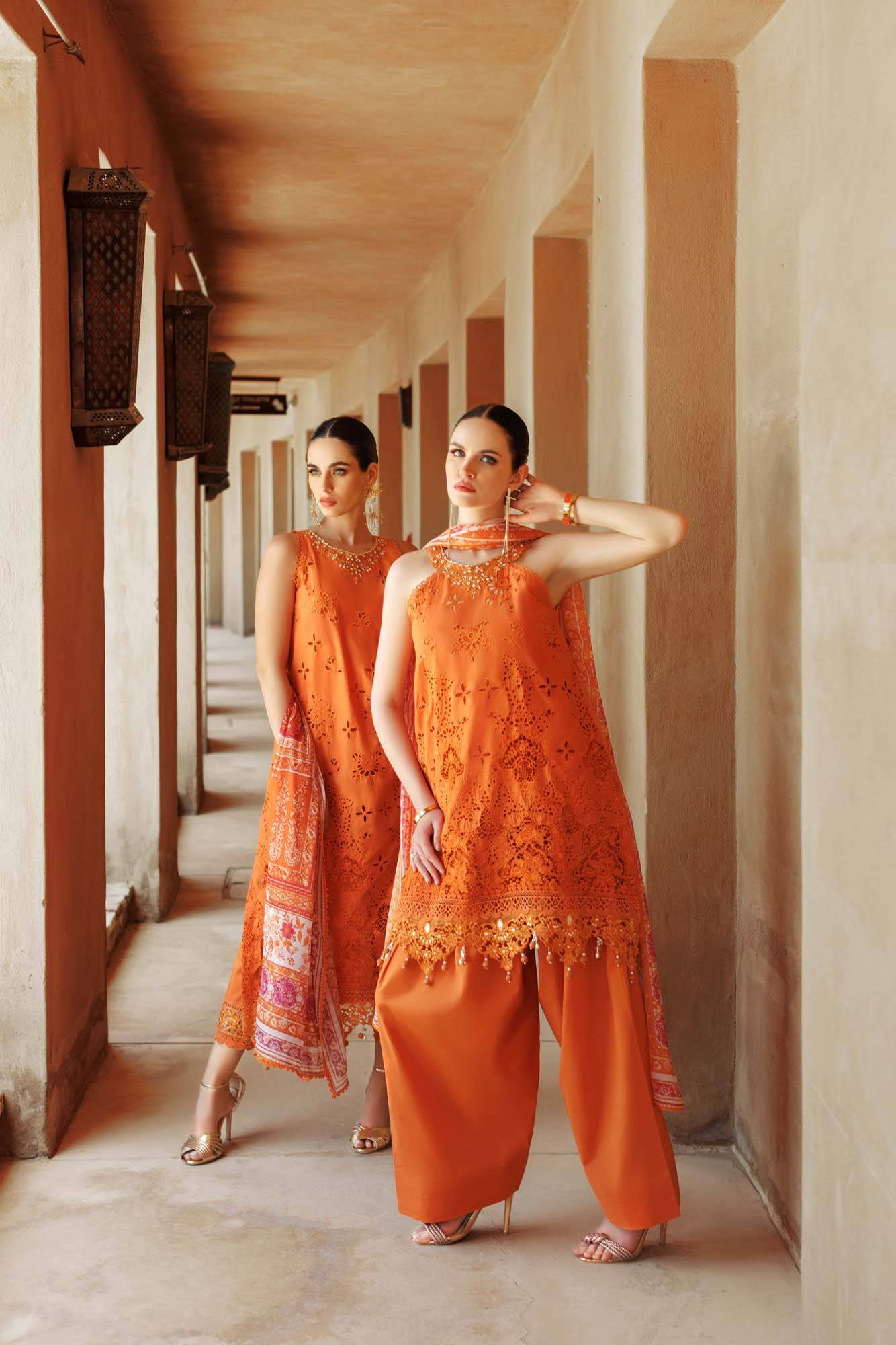 Noor By Saadia Asad | Eid Handwork Laserkari Lawn 24 | D11 - Pakistani Designer Dress - by Noor by Saadia Asad | Type: Luxury - 100% Original at Saira Sultan