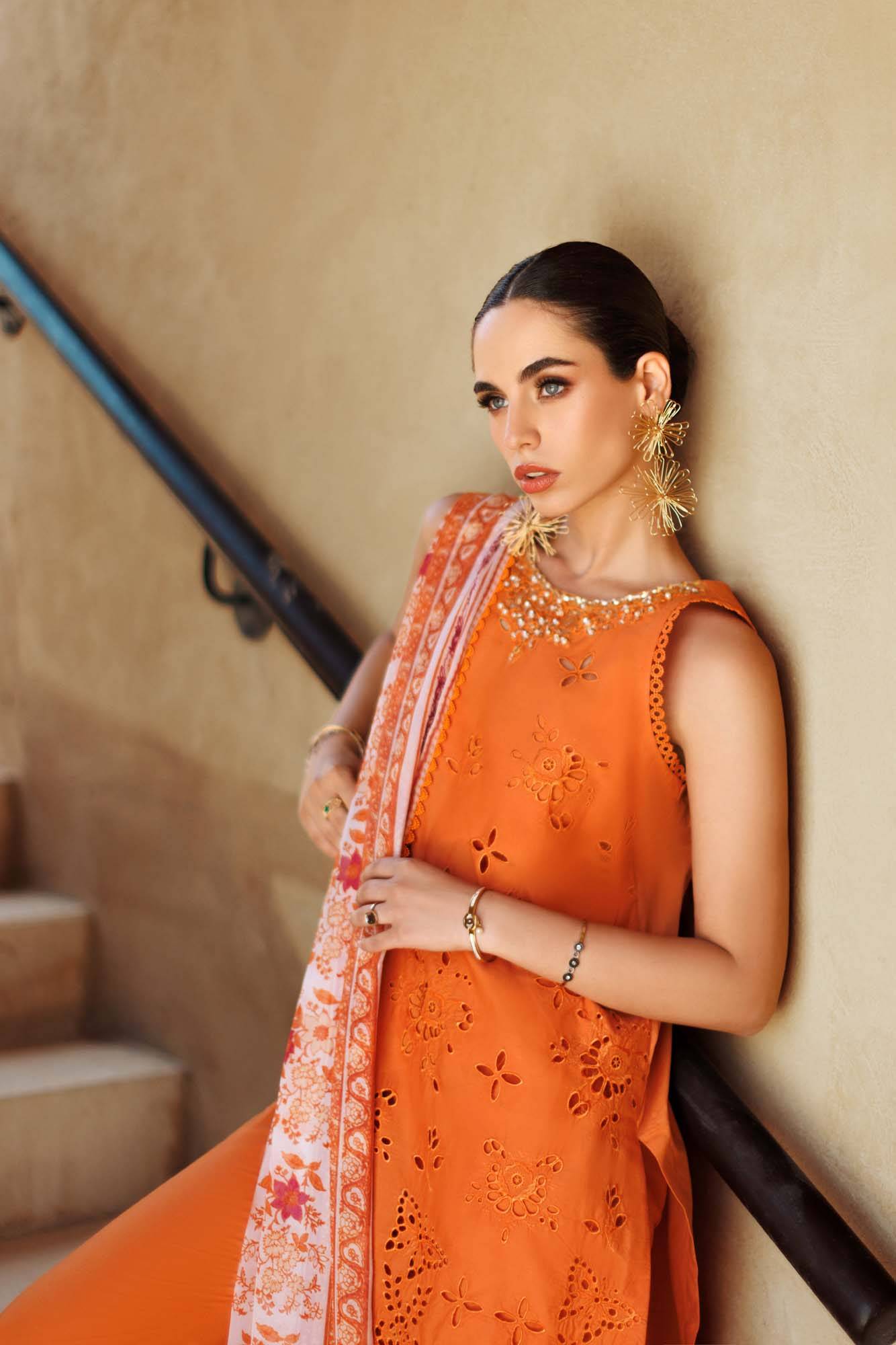 Noor By Saadia Asad | Eid Handwork Laserkari Lawn 24 | D11 - Pakistani Designer Dress - by Noor by Saadia Asad | Type: Luxury - 100% Original at Saira Sultan