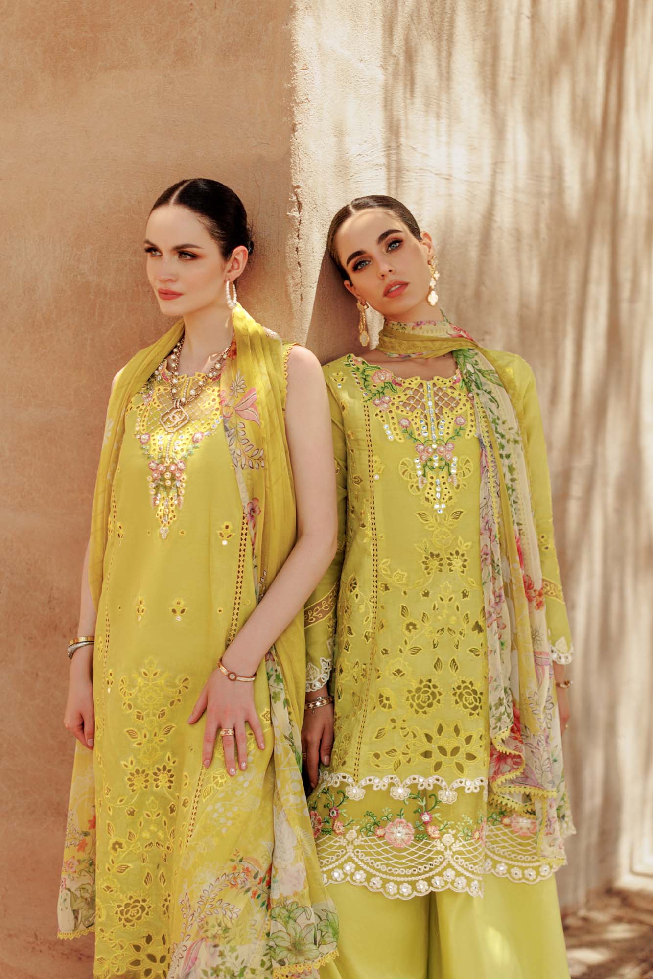 Noor By Saadia Asad | Eid Handwork Laserkari Lawn 24 | D1 - Pakistani Designer Dress - by Noor by Saadia Asad | Type: Luxury - 100% Original at Saira Sultan