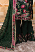Saad Shaikh | Jahan Festive Collection | SANDALI XL Deep Olive Green Organza