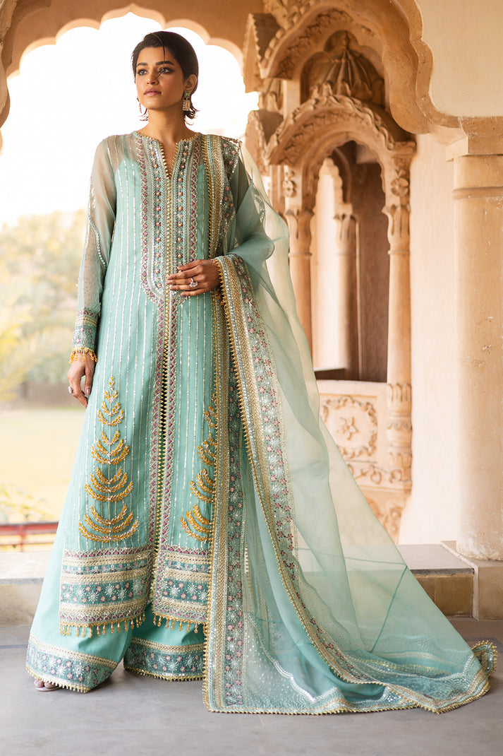 Saad Shaikh | Jahan Festive Collection |BAREEN XS Sky Blue Organza