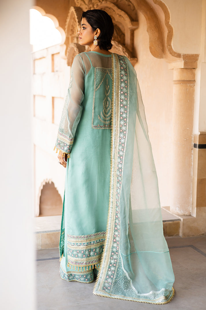 Saad Shaikh | Jahan Festive Collection |BAREEN XS Sky Blue Organza
