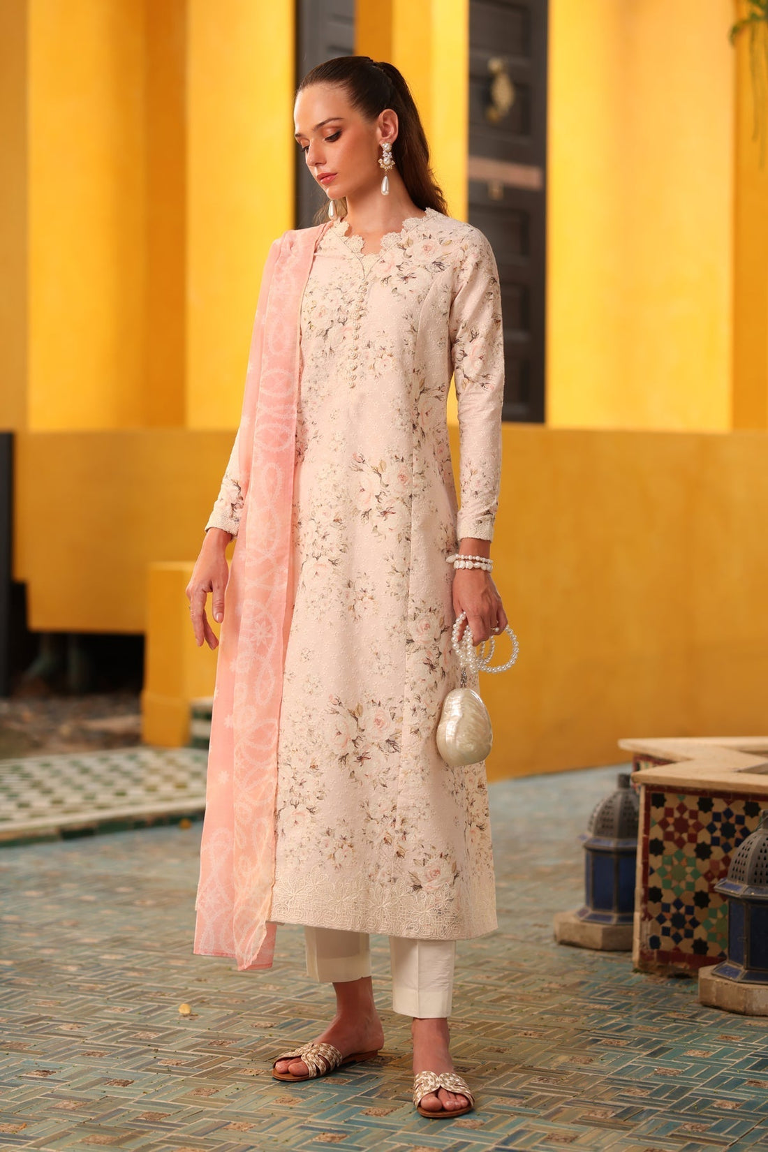 Xenia Formals | Summer Away 25 |RUSSET - Pakistani Designer Dress - by Xenia Formals - Type : Ladies Clothes - 100% Original at Saira Sultan