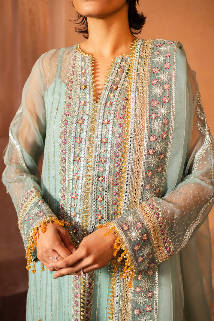 Saad Shaikh | Jahan Festive Collection |BAREEN L Sky Blue Organza