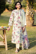 Alizeh | Sheen Lawn Prints 25 | AF-PL-6029-Minday XL Off White Lawn