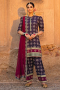 Charizma | Festive Pret | CMA-4-066 XS Plum Raw Silk