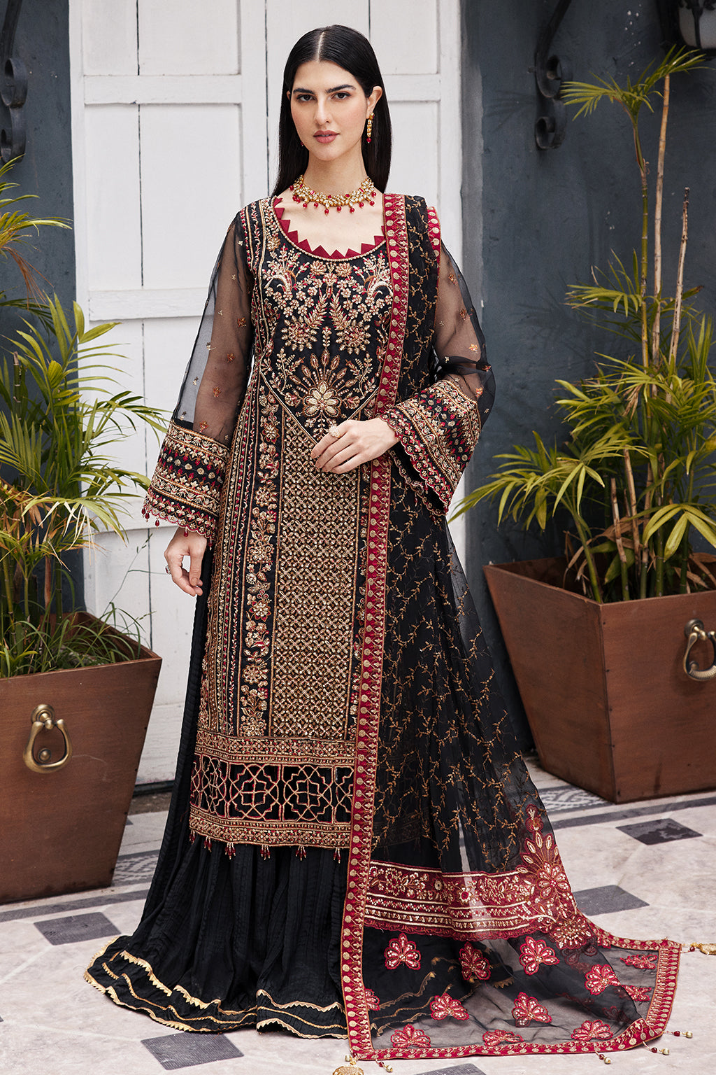 Emaan Adeel | Nawabzadi Wedding Dresses | NW-03 - Pakistani Designer Dress - by Emaan Adeel | Type: Bridal - 100% Original at Saira Sultan