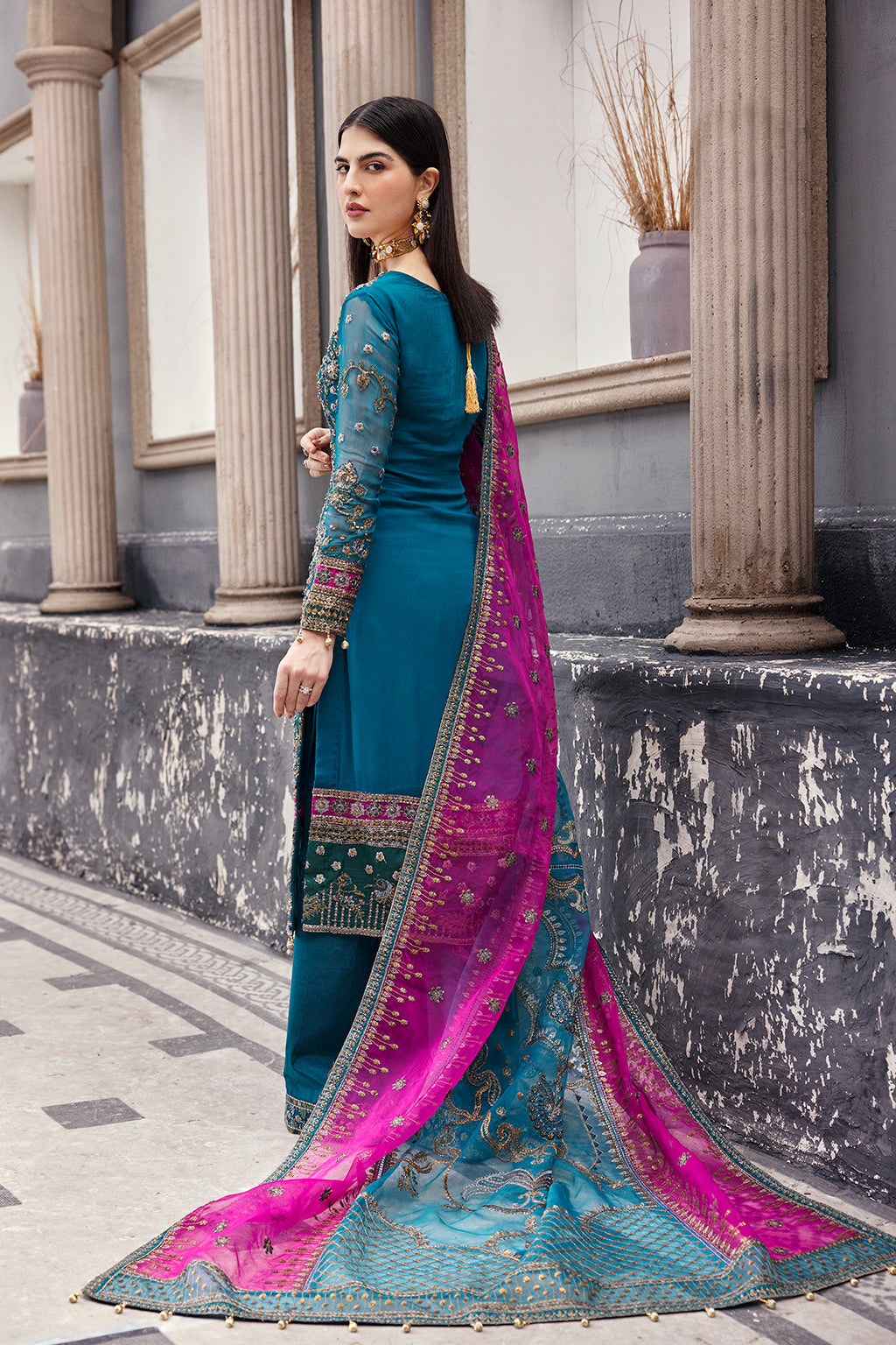 Emaan Adeel | Nawabzadi Wedding Dresses | NW-05 - Pakistani Designer Dress - by Emaan Adeel | Type: Bridal - 100% Original at Saira Sultan