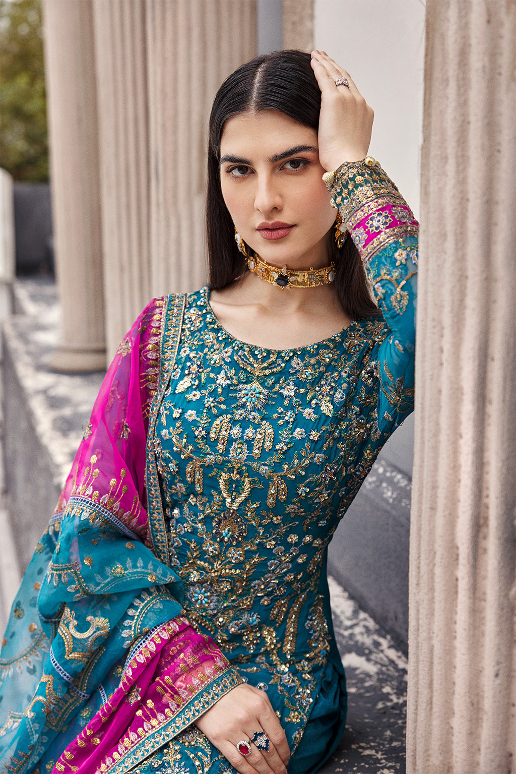 Emaan Adeel | Nawabzadi Wedding Dresses | NW-05 - Pakistani Designer Dress - by Emaan Adeel | Type: Bridal - 100% Original at Saira Sultan