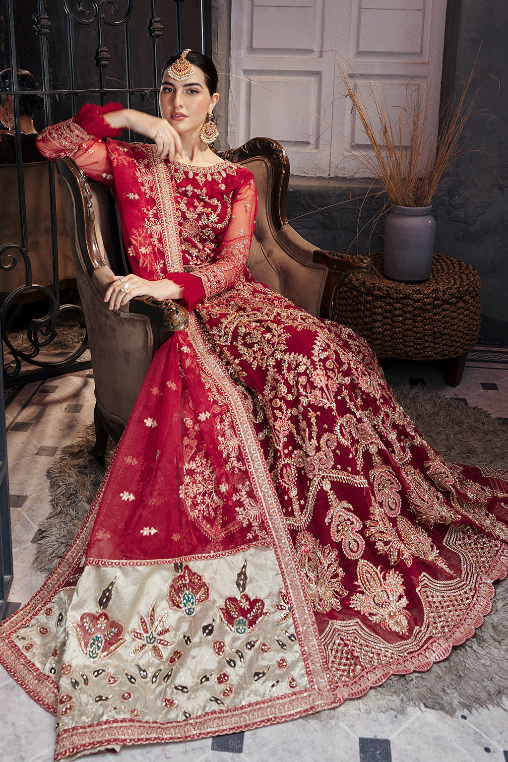 Emaan Adeel | Nawabzadi Wedding Dresses | NW-01 - Pakistani Designer Dress - by Emaan Adeel | Type: Bridal - 100% Original at Saira Sultan