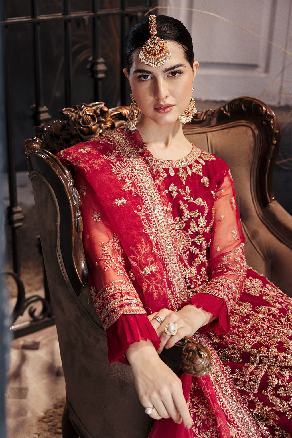 Emaan Adeel | Nawabzadi Wedding Dresses | NW-01 - Pakistani Designer Dress - by Emaan Adeel | Type: Bridal - 100% Original at Saira Sultan