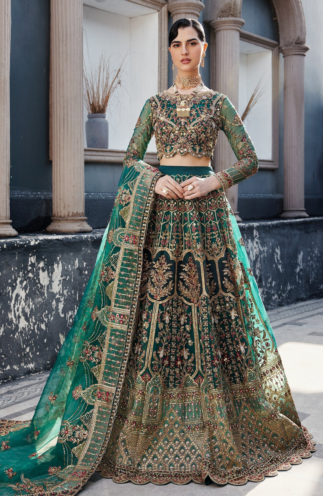 Emaan Adeel | Nawabzadi Wedding Dresses | LALEENA - Pakistani Designer Dress - by Emaan Adeel | Type: Bridal - 100% Original at Saira Sultan
