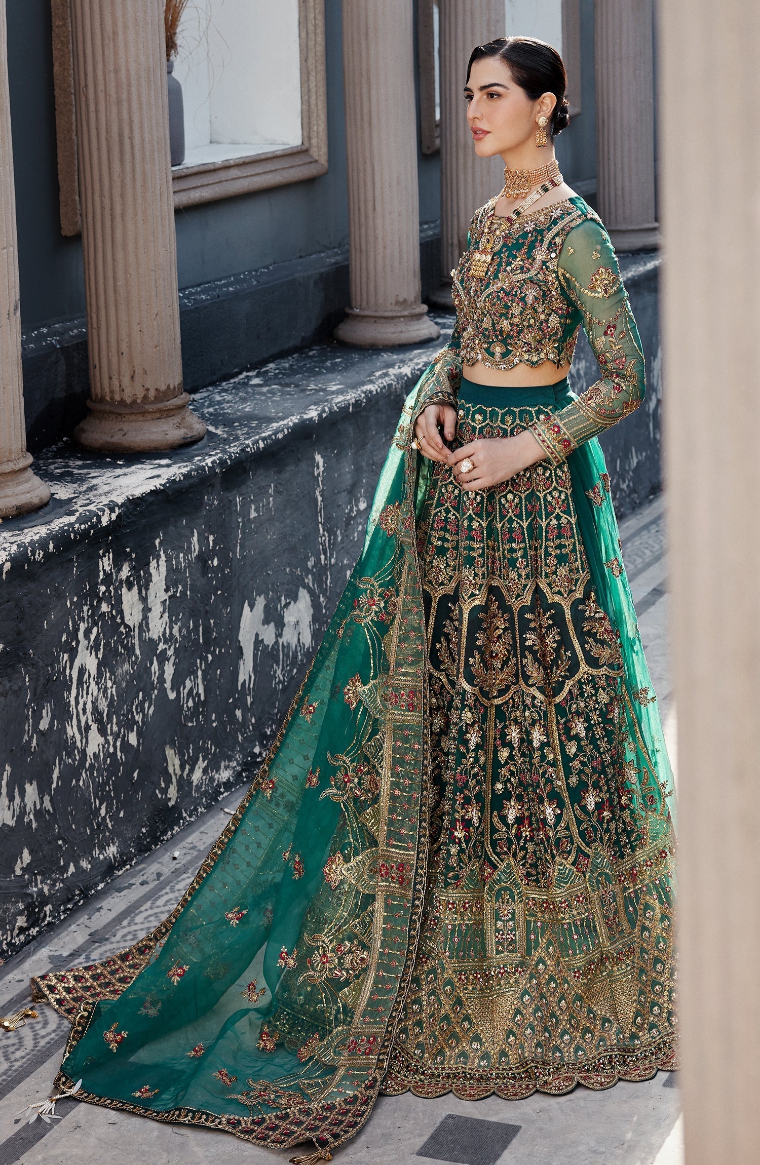 Emaan Adeel | Nawabzadi Wedding Dresses | LALEENA - Pakistani Designer Dress - by Emaan Adeel | Type: Bridal - 100% Original at Saira Sultan