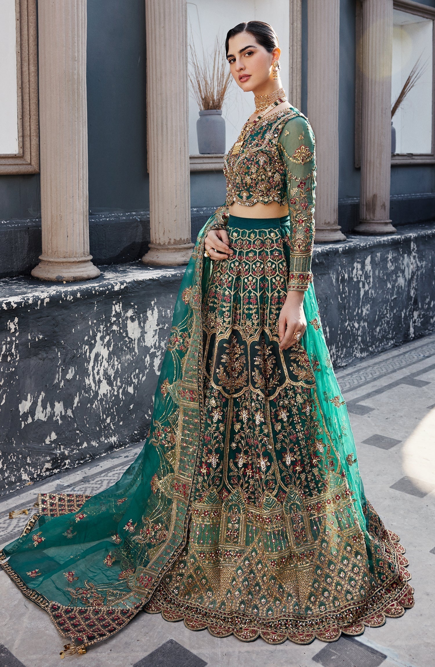 Emaan Adeel | Nawabzadi Wedding Dresses | LALEENA - Pakistani Designer Dress - by Emaan Adeel | Type: Bridal - 100% Original at Saira Sultan