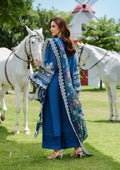 Elaf Premium | Luxury Lawn 25 | ELH-2A ZIVA S Royal Blue Lawn