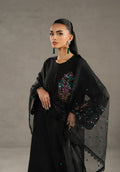 Zarqash | Silk Edit | ZQS 014 DELLA XL Black Raw Silk