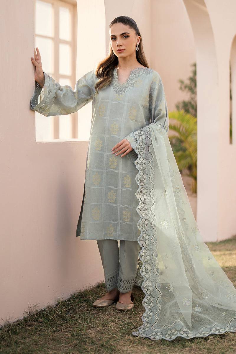 Baroque | Luxury Pret 24 | JACQUARD LAWN UF-603 - Pakistani Designer Dress - by Baroque | Type: Luxury - 100% Original at Saira Sultan