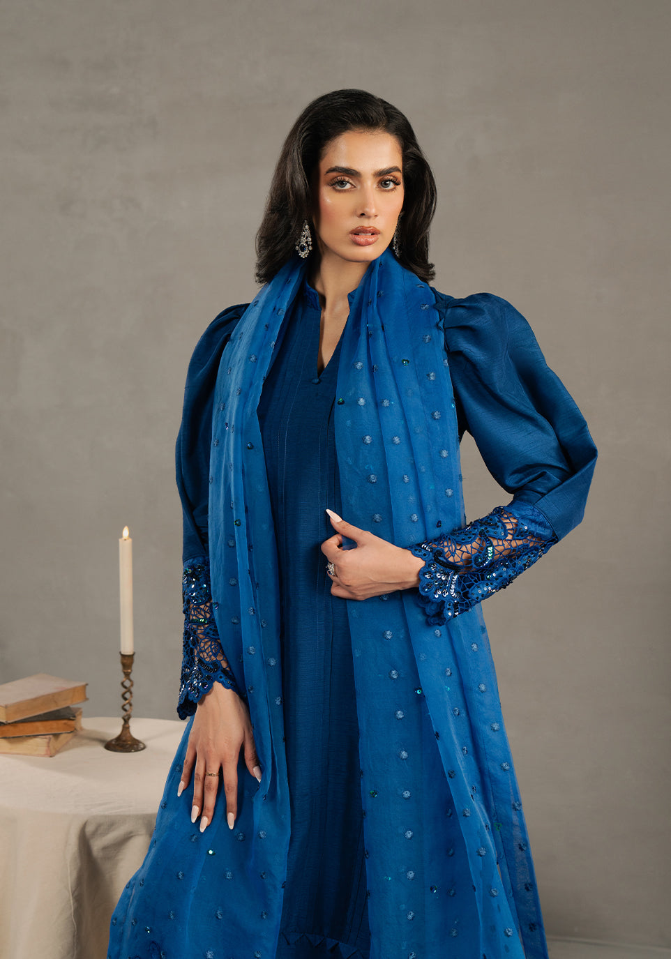 Zarqash | Silk Edit | ZQS 016 CARINA S Electric Blue Raw Silk