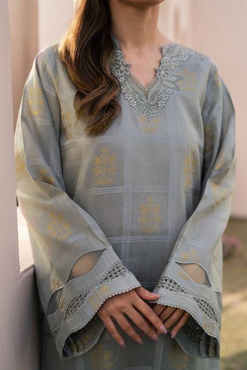 Baroque | Luxury Pret 24 | JACQUARD LAWN UF-603 - Pakistani Designer Dress - by Baroque | Type: Luxury - 100% Original at Saira Sultan
