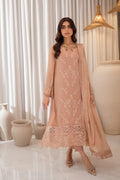Azure | Ensembles Embroidered Formals | Beige Bliss M Blush Pink Chiffon