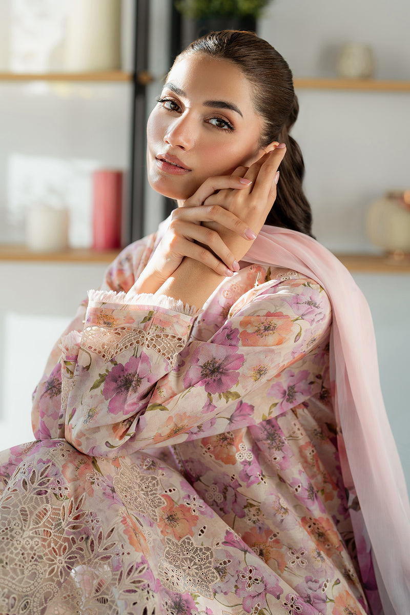 Baroque | Luxury Pret 25 | UF-4099 L Pale Peach Lawn