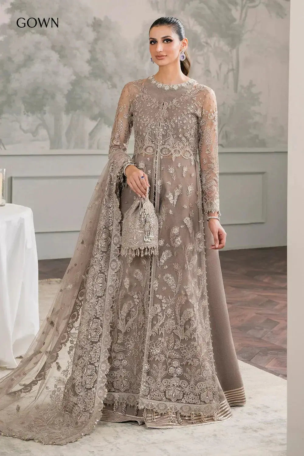 Baroque | Chantelle Embroidered Collection | CH12-06 - Pakistani Designer Dress - by Baroque | Type: Bridal - 100% Original at Saira Sultan