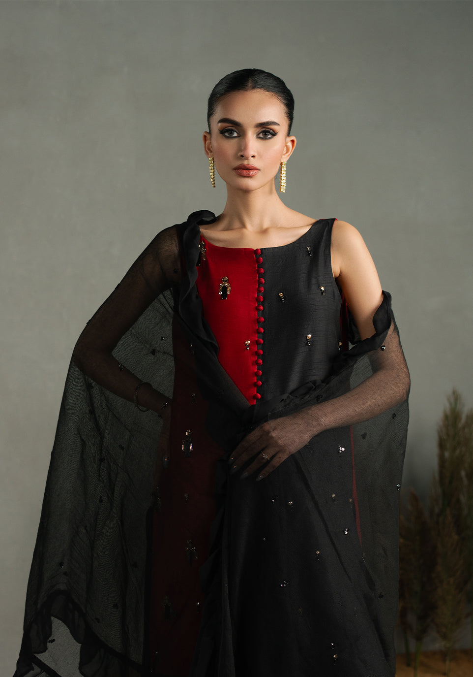 Zarqash | Silk Edit | ZQS 023 CRIMSYN M Red Raw Silk