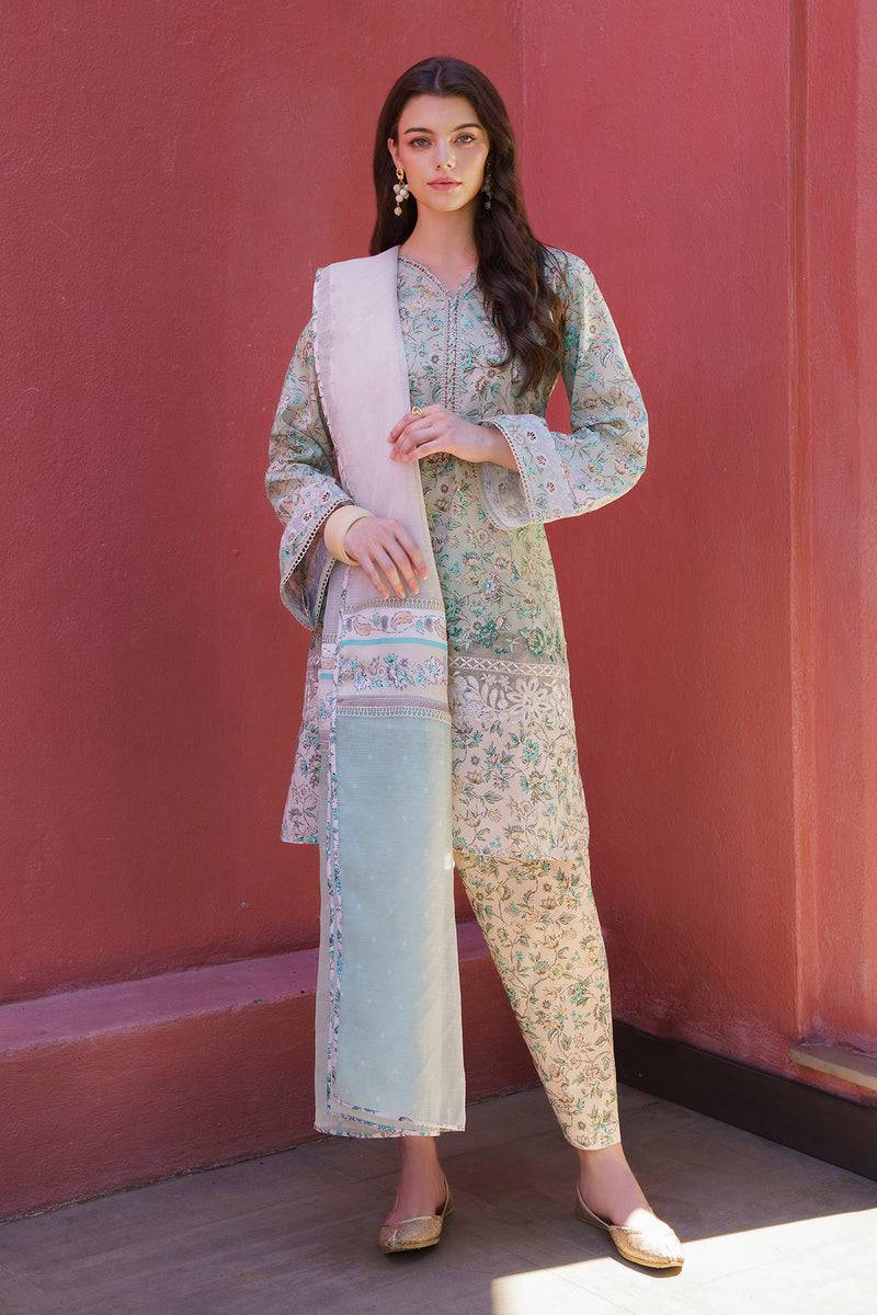 Baroque | Luxury Pret 24 | LAWN UF-576 - Pakistani Designer Dress - by Baroque | Type: Luxury - 100% Original at Saira Sultan