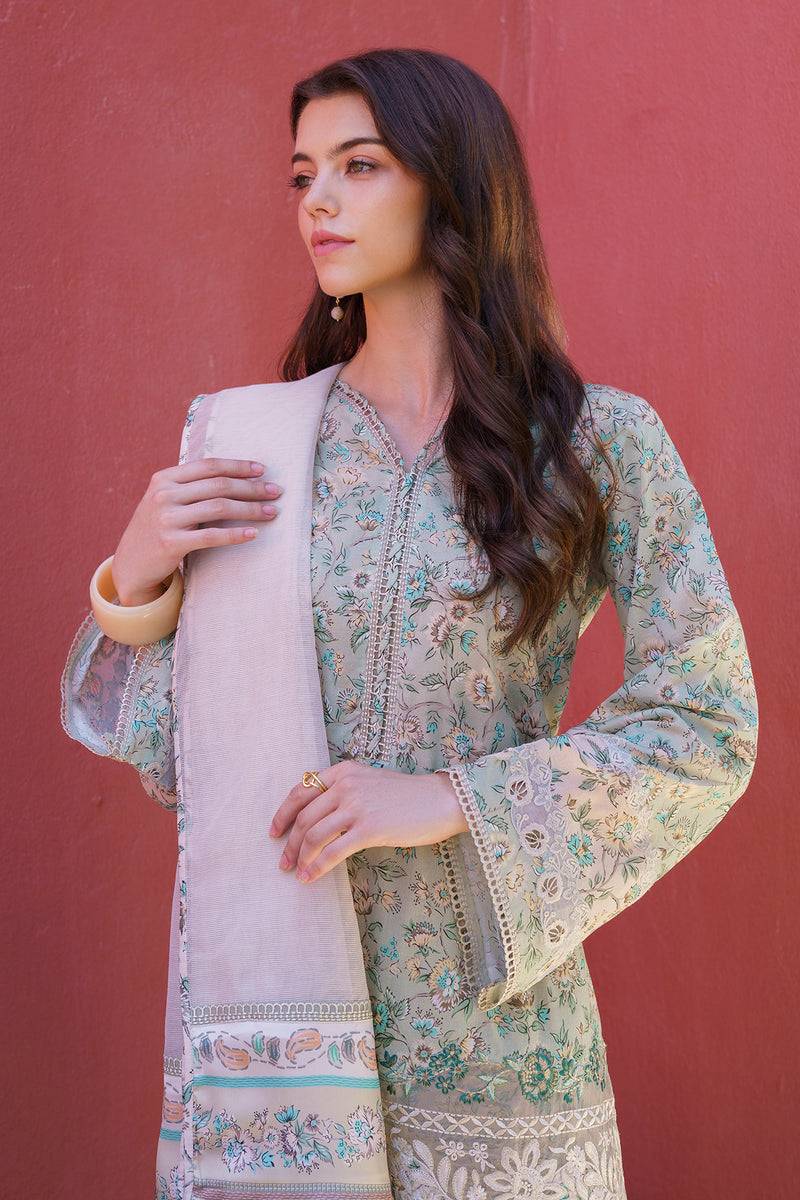 Baroque | Luxury Pret 24 | LAWN UF-576 - Pakistani Designer Dress - by Baroque | Type: Luxury - 100% Original at Saira Sultan