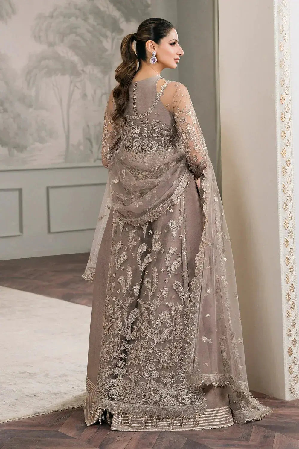 Baroque | Chantelle Embroidered Collection | CH12-06 - Pakistani Designer Dress - by Baroque | Type: Bridal - 100% Original at Saira Sultan